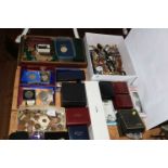 Collection of Worldwide coins including pre-1947 silver, medallions, wristwatches, pens, etc.