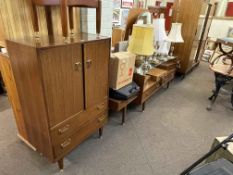 1950's E Gomme for G Plan five piece bedroom suite comprising triple door wardrobe, dressing table,