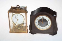 Smiths Bakelite mantel clock, and Kundo clock (2).