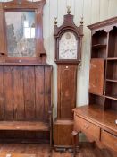 Wreghit Paterington oak cased longcase clock with painted dial.