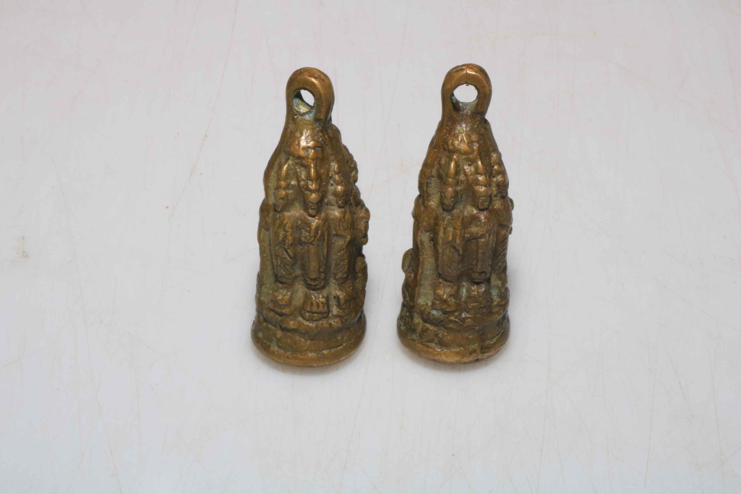 Two Chinese bronze opium weights. - Image 2 of 2
