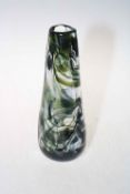 Whitefriars knobbly glass vase, 24cm.