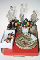 Spode Christmas Rose cake plate, Royal Doulton Balloon Man and The Old Balloon Seller,
