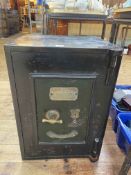 The Victoria Safe Co Birmingham safe and key, 61cm by 43cm by 37.5cm.