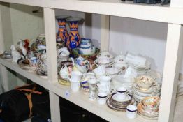 Collection of decorated early china including Wileman and Shelley part tea wares, USSR animals,