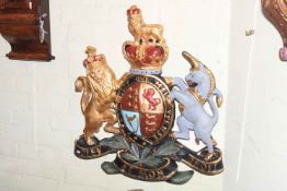 Large painted composition Coat of Arms.