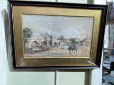 Walter Duncan, Old Kingston on Thames, watercolour, signed and dated 1901 lower right, 12cm by 20cm,
