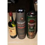 Three bottles of whisky including Glen Marnoch single malt 70cl,