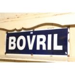 Vintage Enamel Bovril sign, 92cm by 31cm.