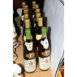 Twelve bottles of white wine including Liebfraumilch, Michael Schafer, etc.