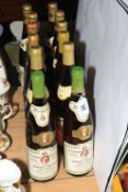 Twelve bottles of white wine including Liebfraumilch, Michael Schafer, etc.