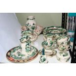 Collection of Masons Ironstone including Chartreuse, Double Landscape and Fruit Basket, 20 pieces.