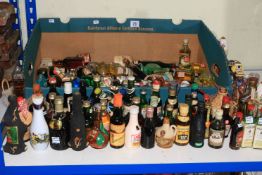 Collection miniature alcohol bottles, over 100.