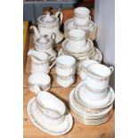 Royal Albert Belinda part table service including teapots, approximately 48 pieces.