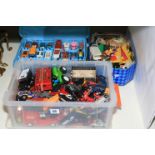Collection of Diecast toy cars including Corgi, Matchbox, etc.