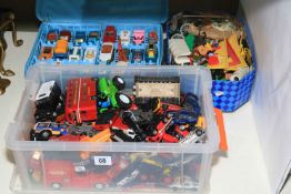 Collection of Diecast toy cars including Corgi, Matchbox, etc.