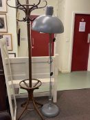 Contemporary angle poise floor lamp.