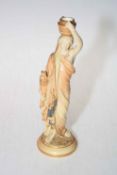 Royal Worcester Grecian maiden water carrier, mark with date code for 1908, 24cm.