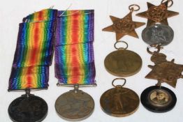 WWI and WWII medals awarded to 59914 RTE R. A. Allison Northumberland Fusiliers (2) and 11004 PTE W.