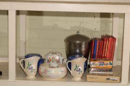 Ringtons china including three caddies, model vehicles, Hollywood & Film Review books, teaware, etc.