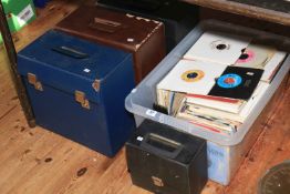 Collection of LP and 45rpm records including Josh White acetates.