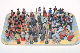 Collection of approximately 100 model soldiers.