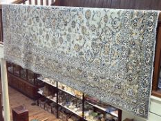Large good quality handmade Iranian wool carpet, 346cm by 246cm.