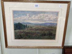 Fred J Maher, Northumberland Landscape, watercolour, signed and dated 1904 lower right,