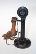Rare dial-less GPO candlestick telephone.
