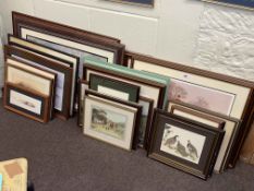 Large collection of mainly hunting prints.