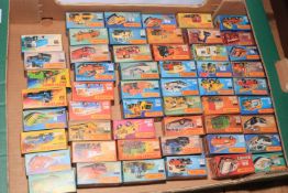 Collection of over 50 Matchbox vehicles.