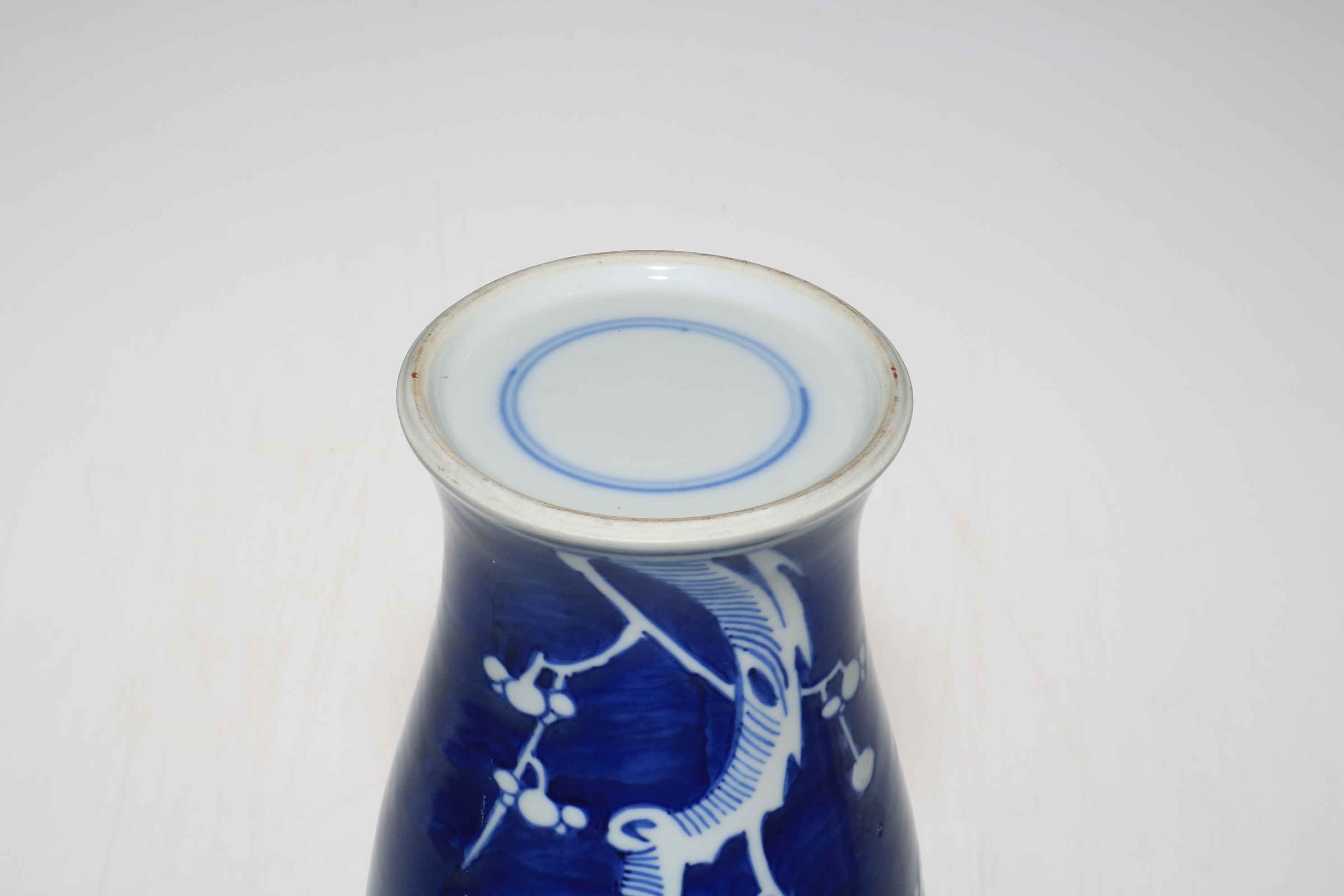 Large Chinese blue and white prunus vase. - Image 3 of 3