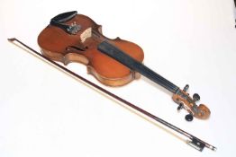 Violin and bow.