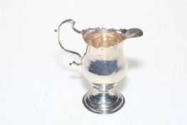 George III silver cream jug, 1780 London.