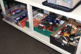 Collection of model railway rolling stock, trackside and other model vehicles, etc.
