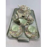 Shelley Countryside twenty one piece tea set.