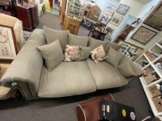 Large two section three seater settee.