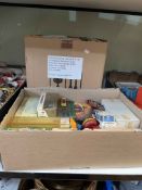Two boxes of Diecast toy models including Corgi, Matchbox, etc.