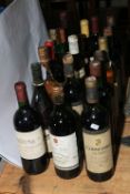 Nineteen bottles of spirits and wine including Glenmorangie whisky 70cl,