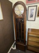 1930's oak triple weight longcase clock (woodwormed).