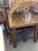 Simply Dutch rectangular dining table and four chairs.