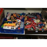 Four trays of Diecast toy models including Dinky, Corgi, etc.