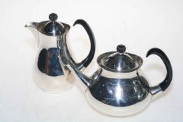 Eric Clements for Mappin Webb EPNS teapot and water jug.