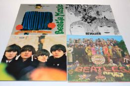 Eleven good Beatles LP records, Rubber Soul, Abbey Road, Help, Let It Be, 1962-1966,