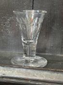 Antique Masonic toasting glass.