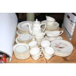 Royal Worcester Gold Chantilly table service, approximately 68 pieces,