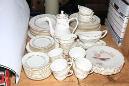 Royal Worcester Gold Chantilly table service, approximately 68 pieces,