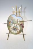 Artist clock brass stand, 47cm high.