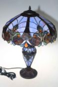 Tiffany style table lamp, approximately 65cm high.