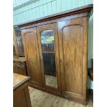 Victorian mahogany 6ft wardrobe and dressing table.